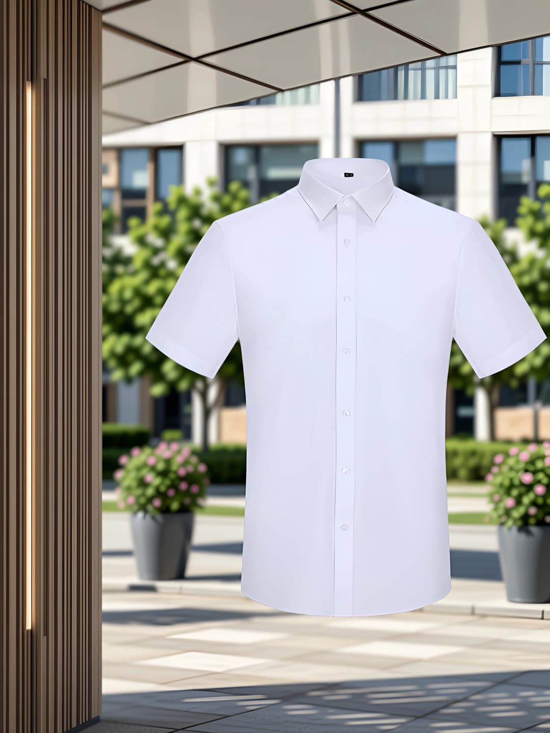 Men - white, short sleeve