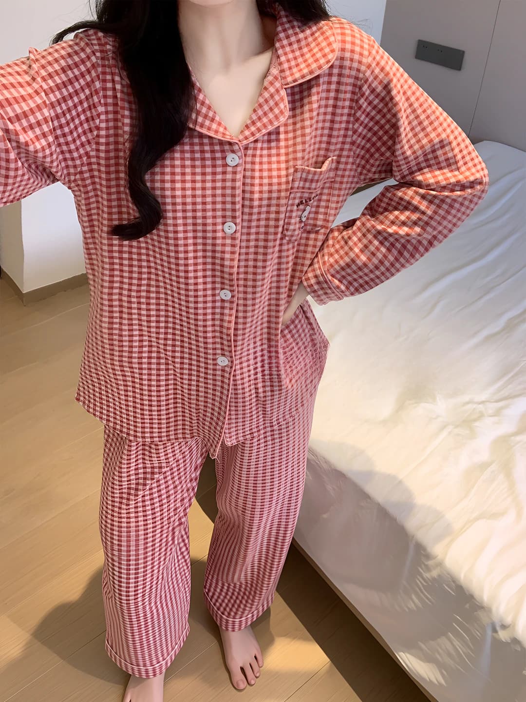 1011FE Pink, Pocket Cat Pattern