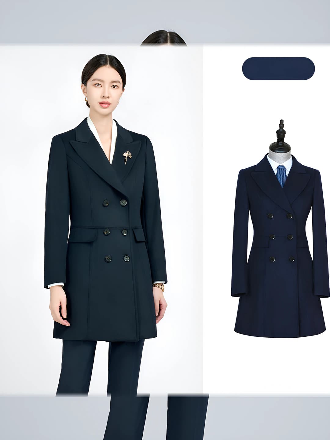 100% Wool - Navy