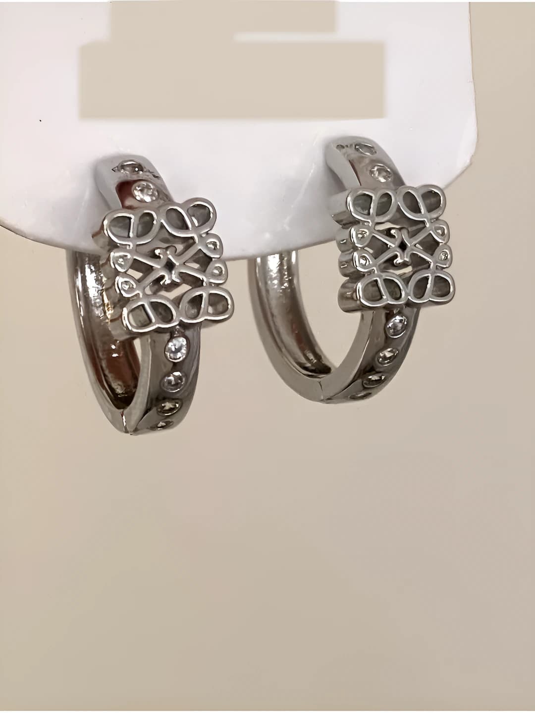 Silver earrings