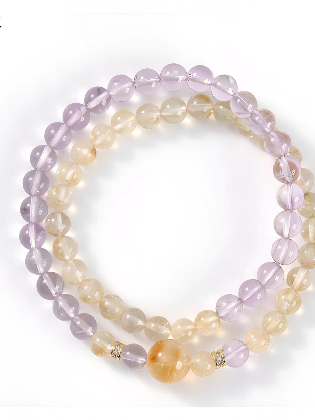 Yellow crystal top stone (6mm)