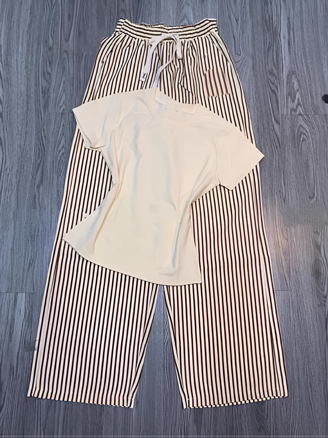 Khaki, butterfly print