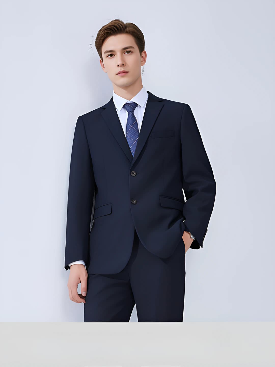 Navy men's suit