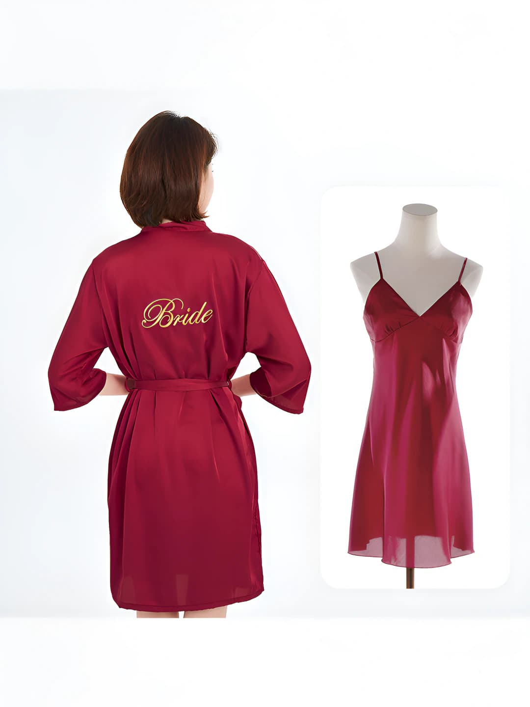 Bridal wine red - with skirt