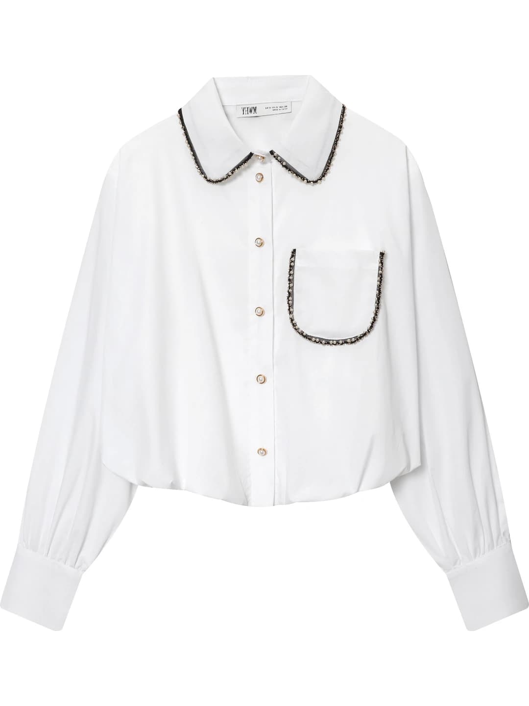 Women's 2026 ins style solid colour blouse with long sleeve, lapel collar, A-line fit, non-iron, cotton blend