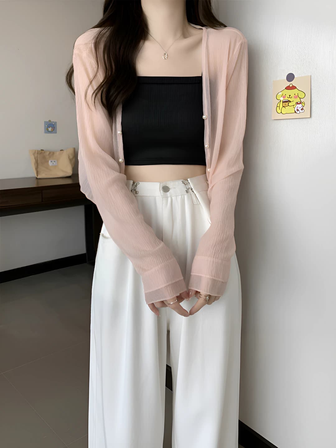0.5" thin strap, pink, 1 pc