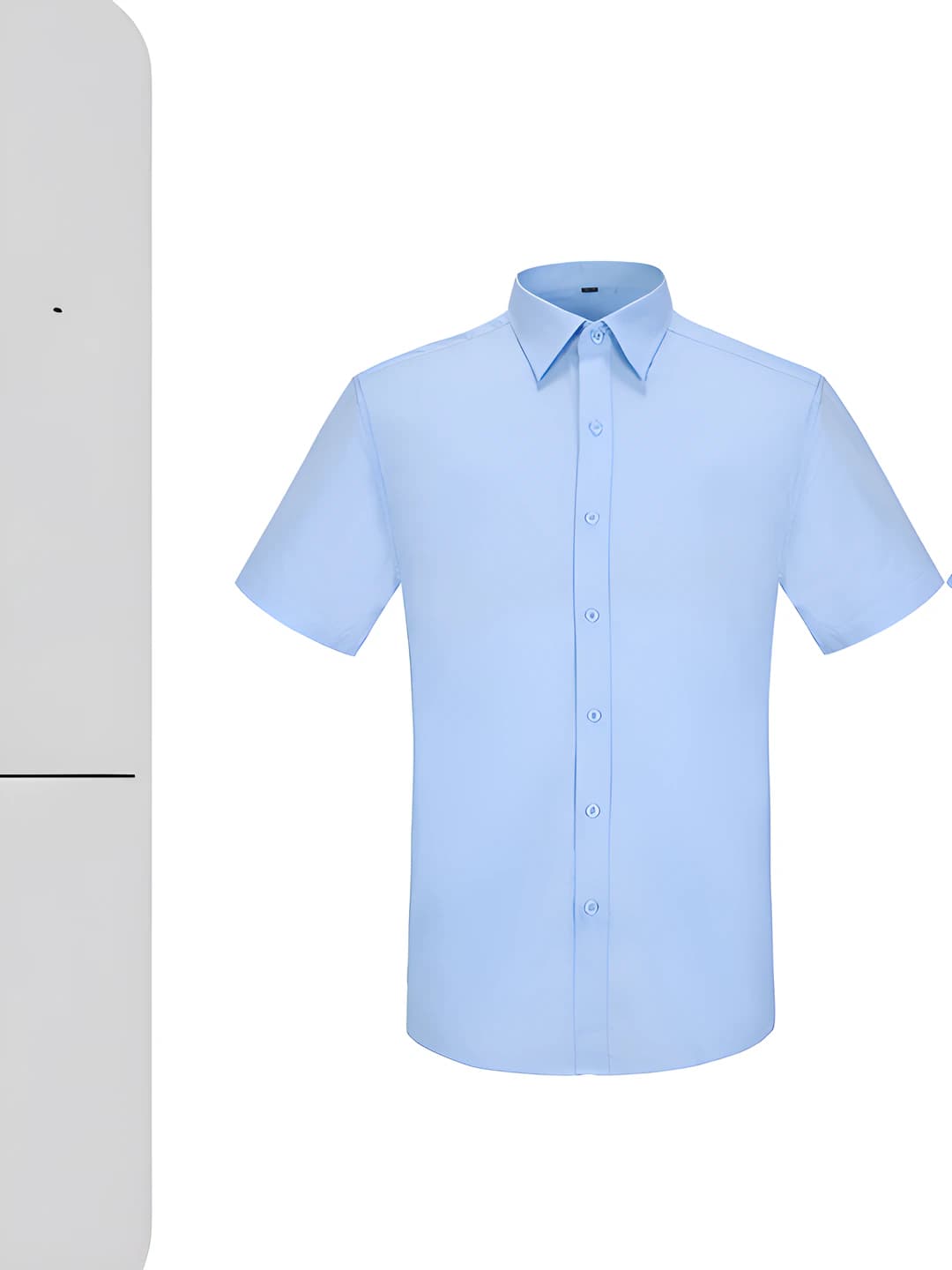 Men - light blue, short sleeve