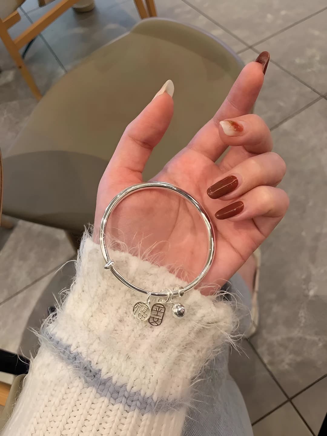 M573 Safety bell luck bangle