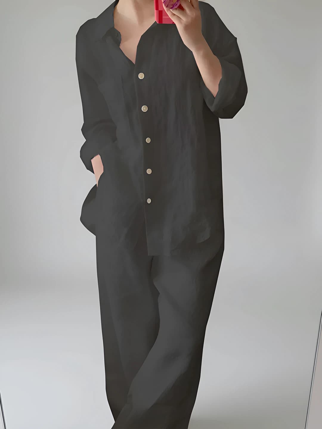 Dark grey long pants