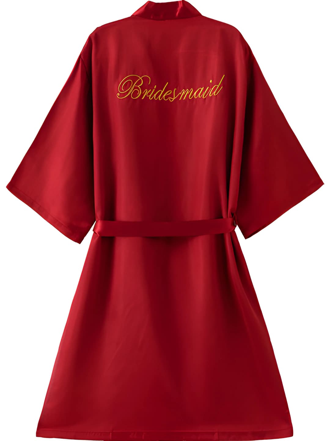 Bridesmaid wine red