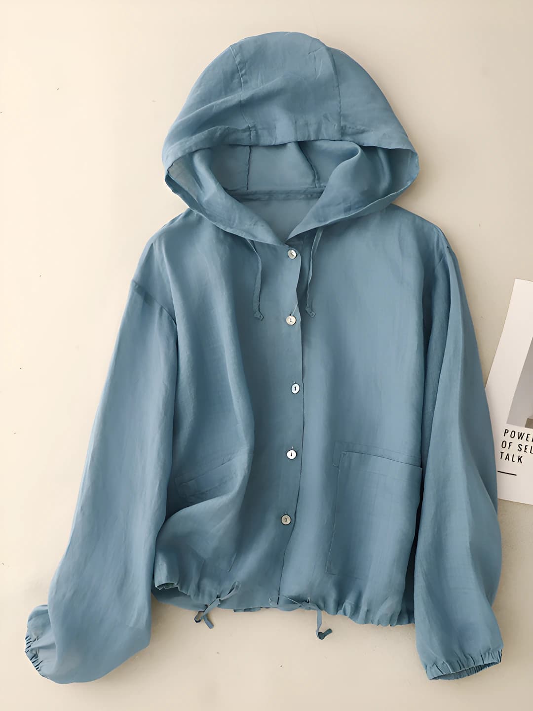 Women's 2026 summer new style cotton linen plus size loose fit long sleeve breathable sun-protective light jacket and windbreaker