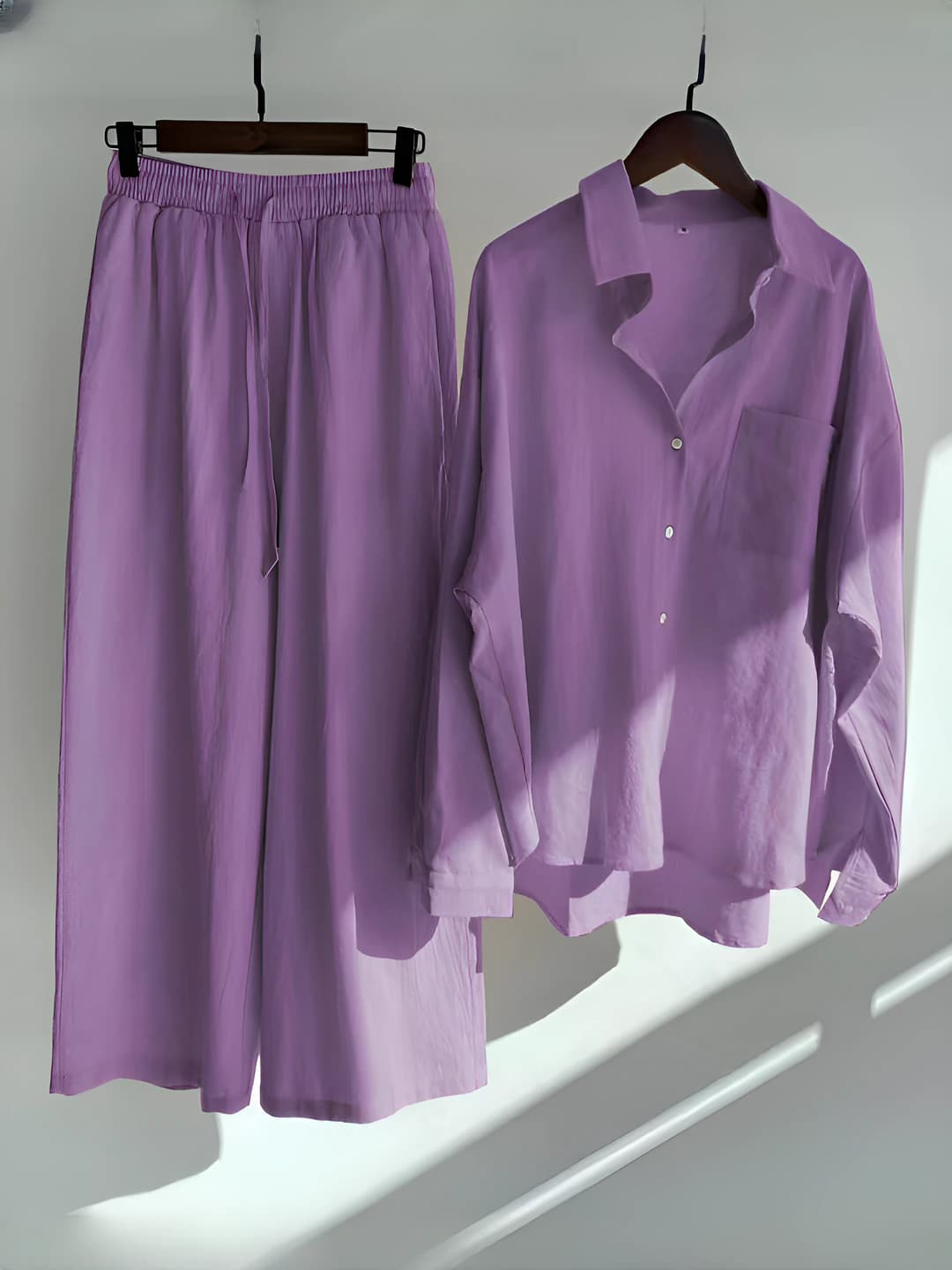 Purple floral + Light pink floral