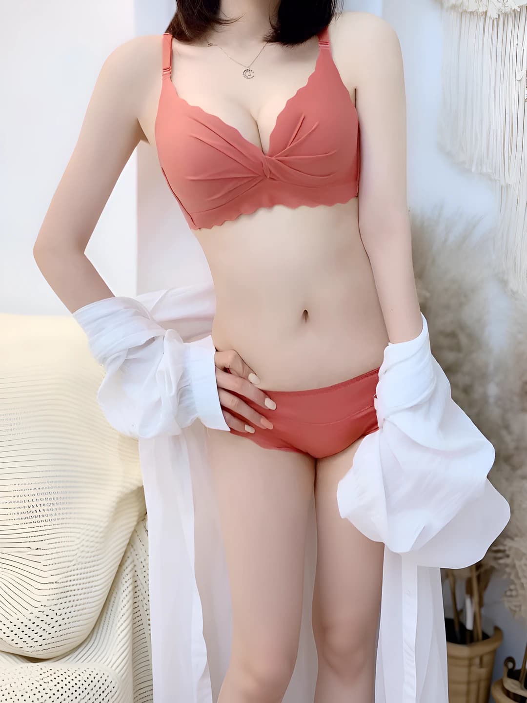 Brick red set