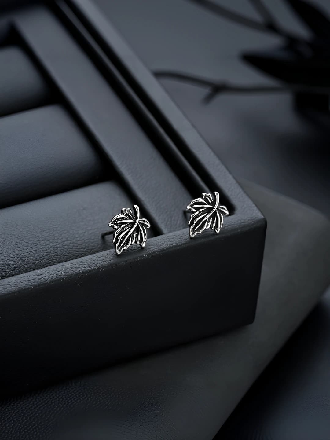 X647-A Antique silver earrings
