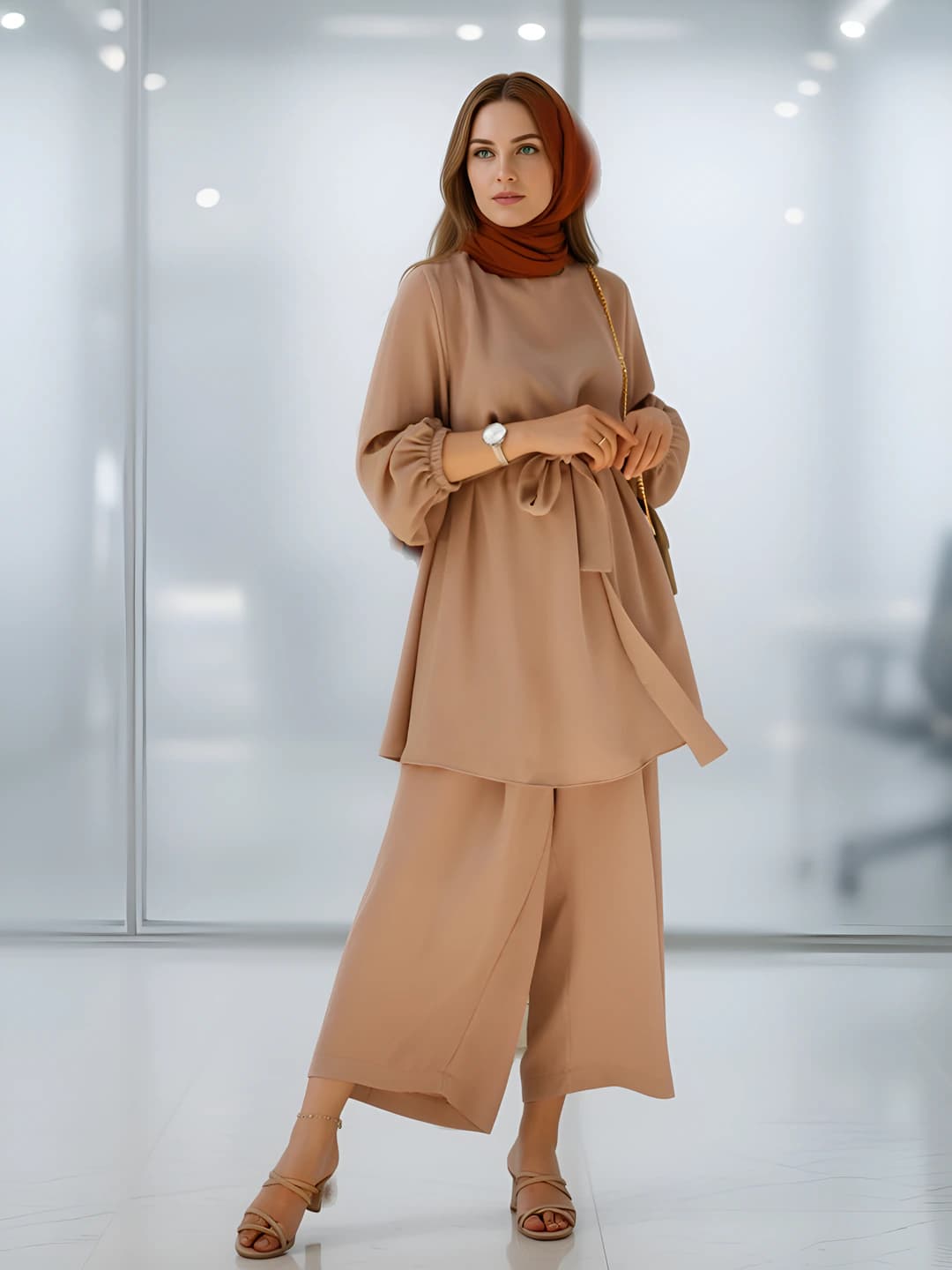 Khaki (no headscarf)