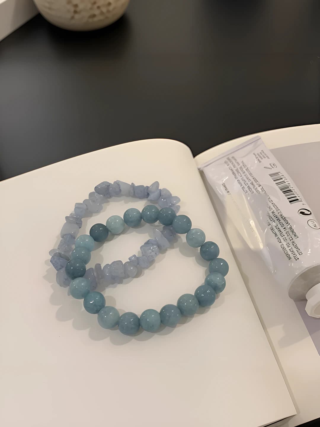 Ice blue stone bracelet