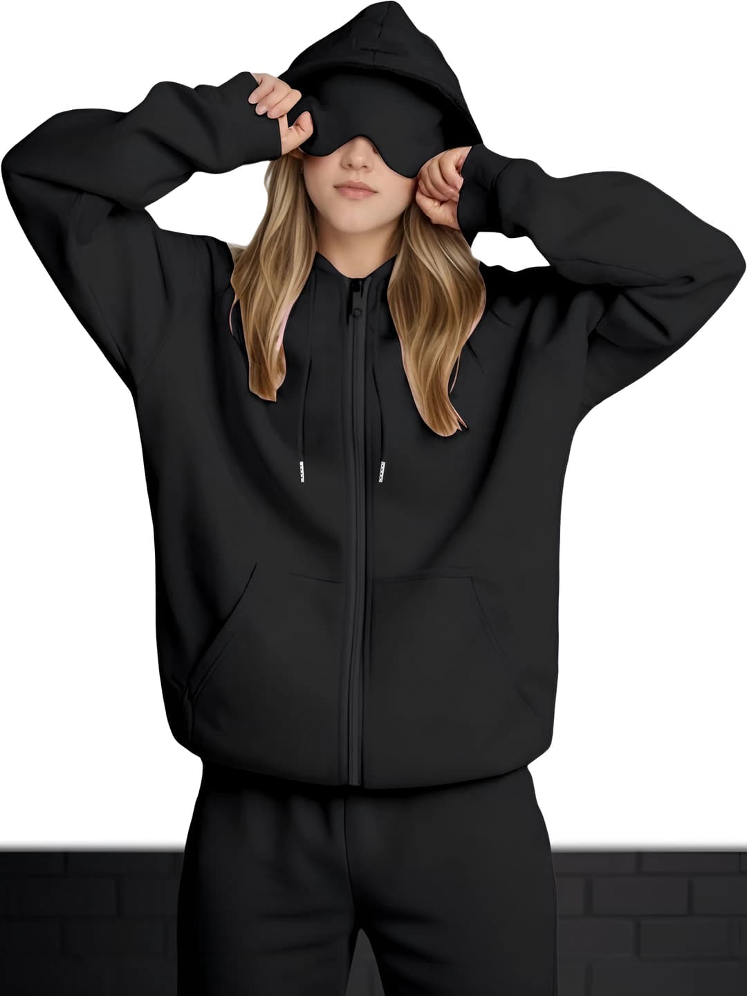 914 Zip Black Top