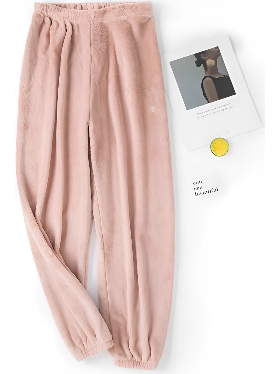 Warm Single Pants Pink