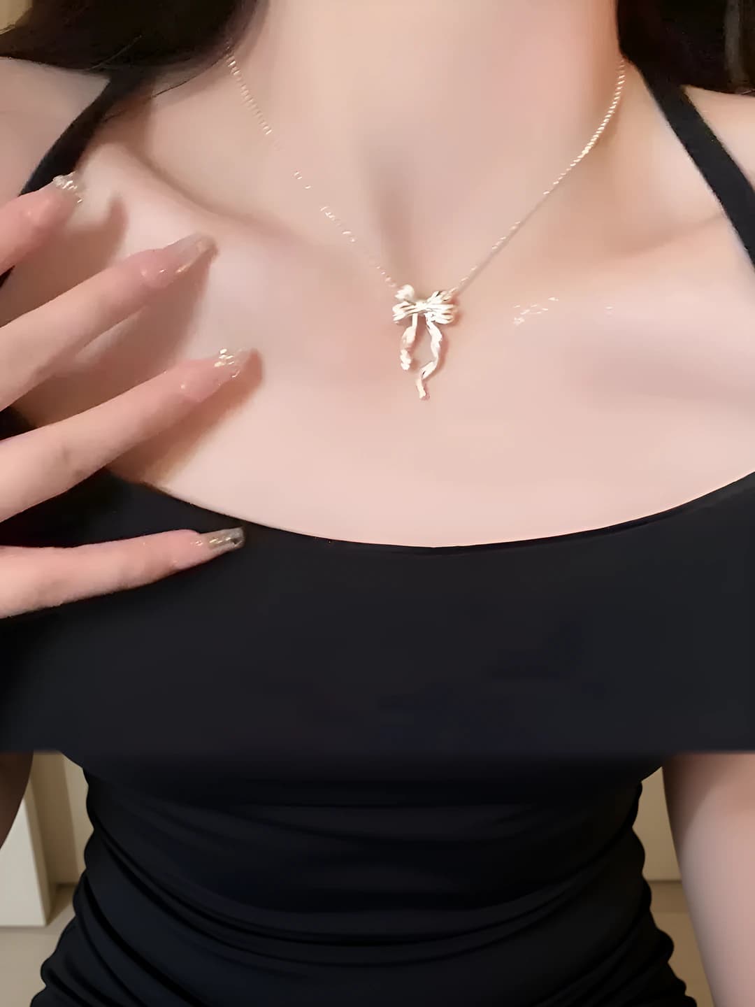 M1138 [Bow necklace]