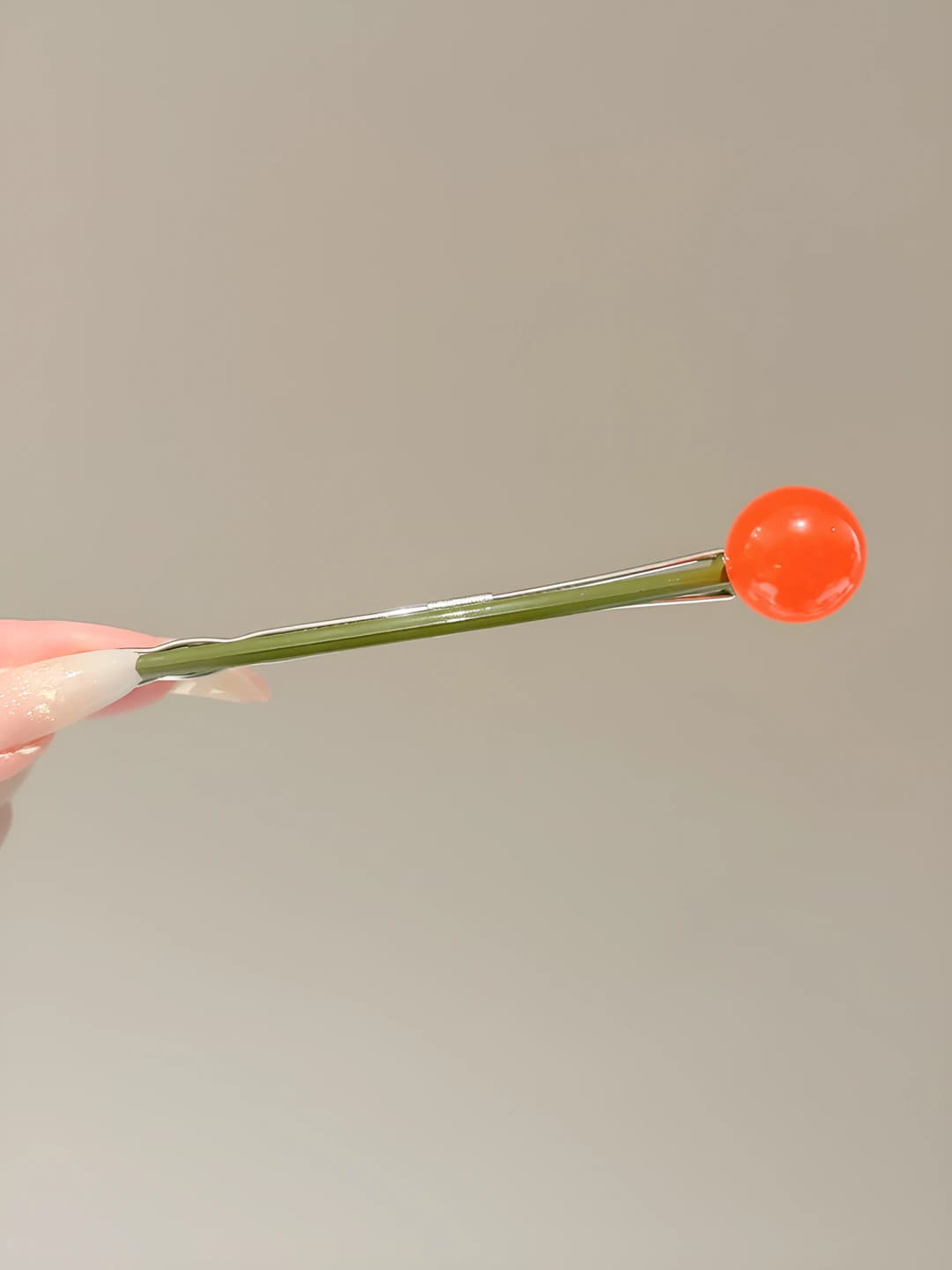 3# Orange-red lollipop 10 cm