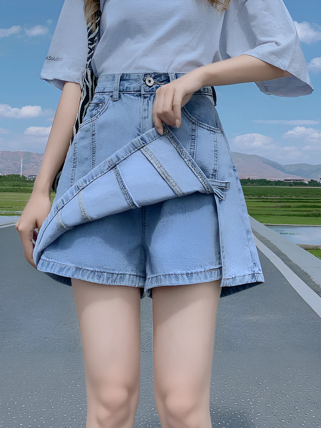 Light Blue (with lining)