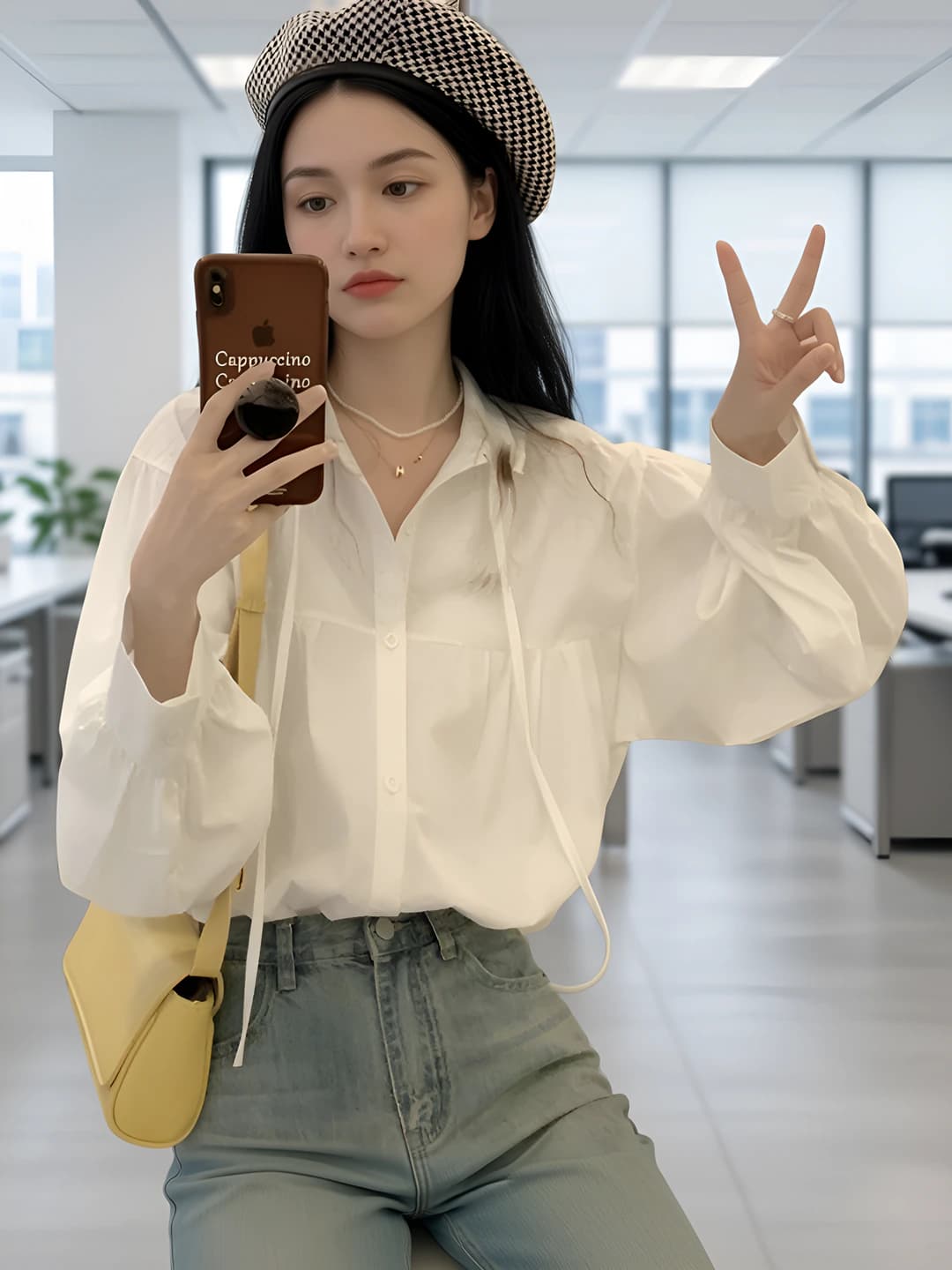 White (with lining)