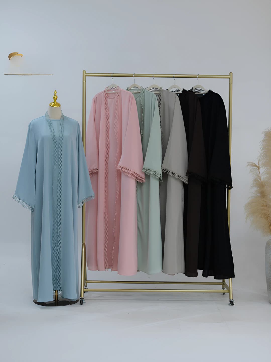 Women's plus size cardigan and long skirt set, V-neck, long sleeve, viscose fabric, Chinese style