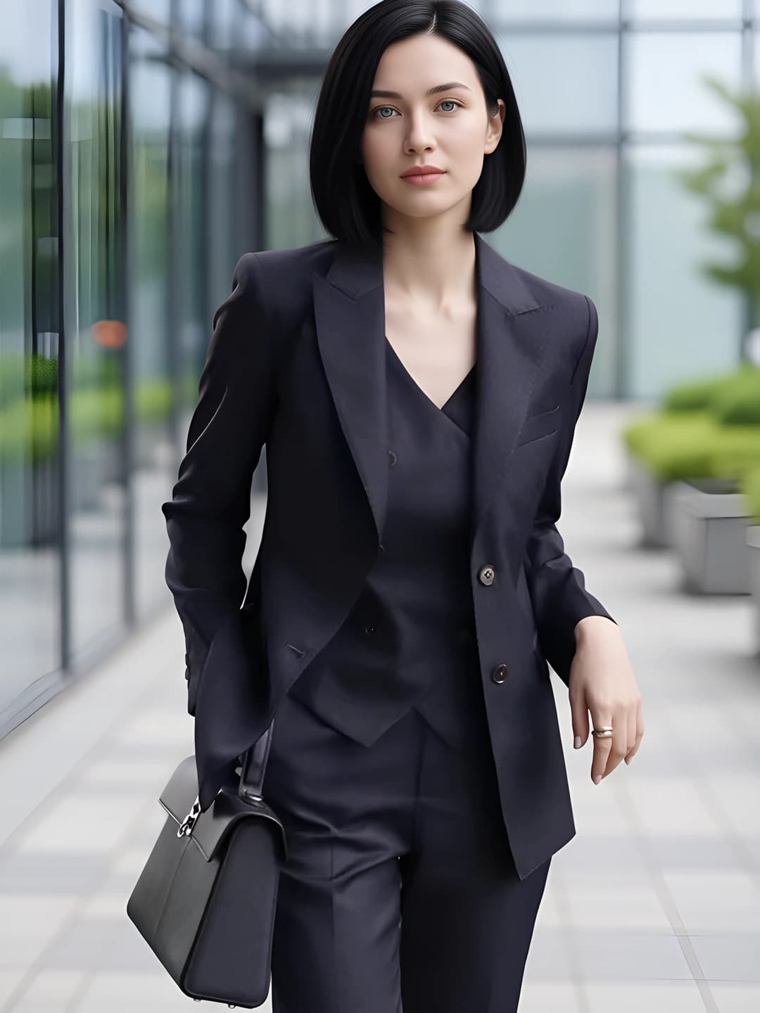 Dark blue waistcoat