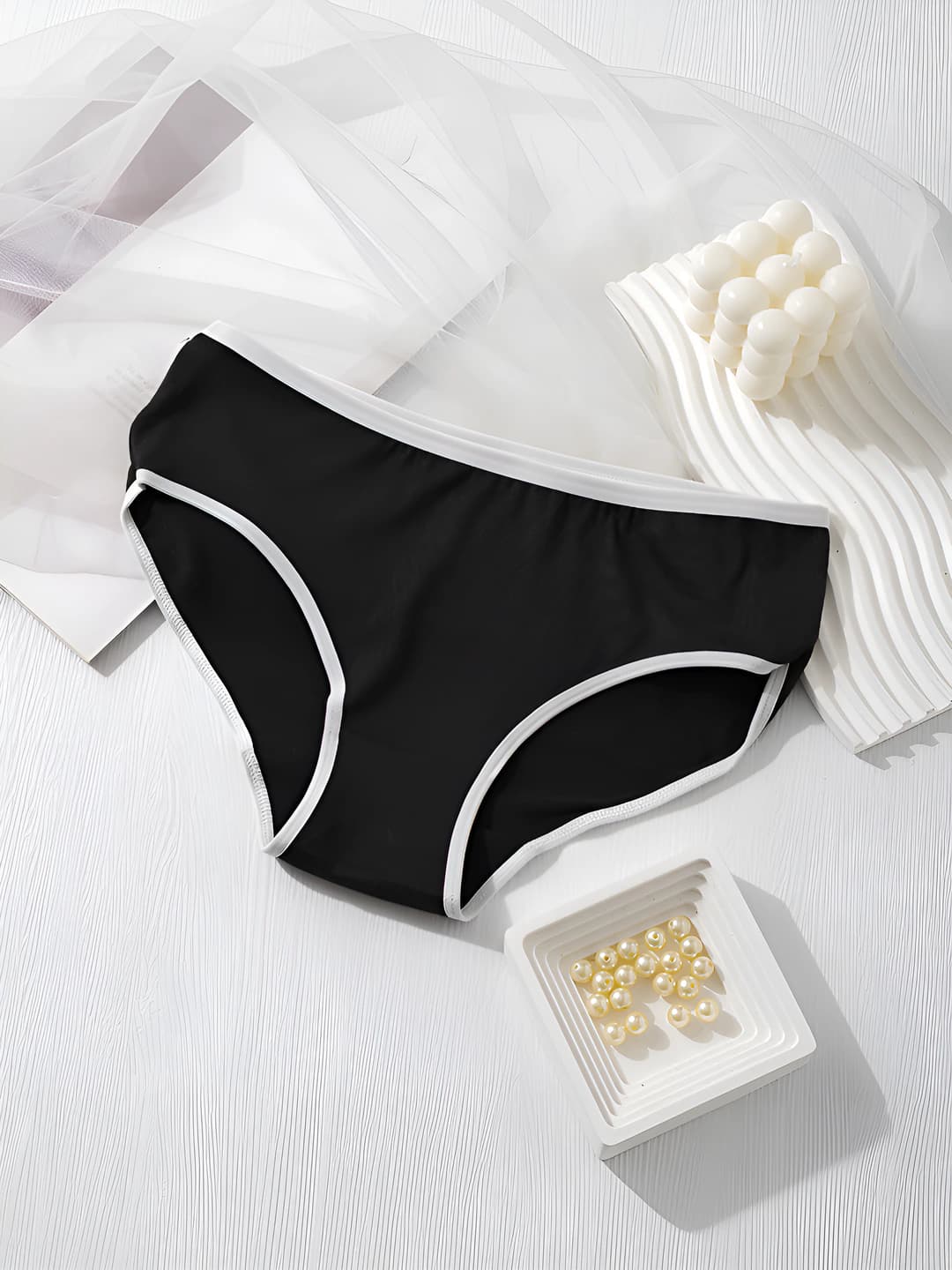 Colour-block 001 Black