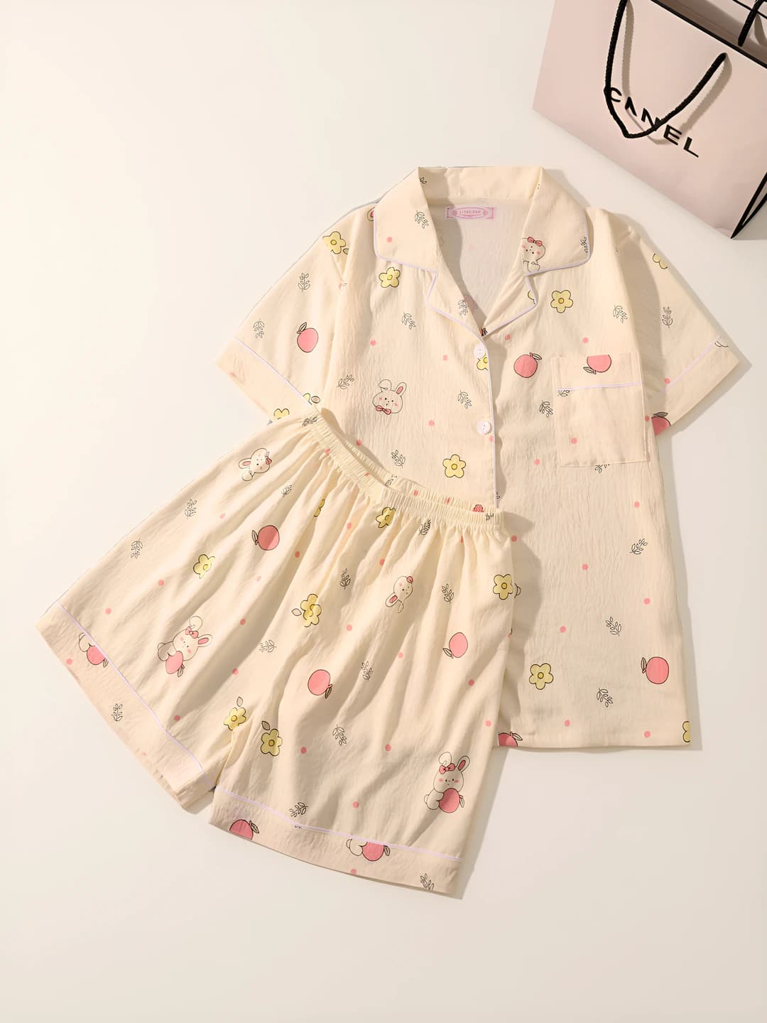 XD-Flower Rabbit [Short Sleeve, Shorts]