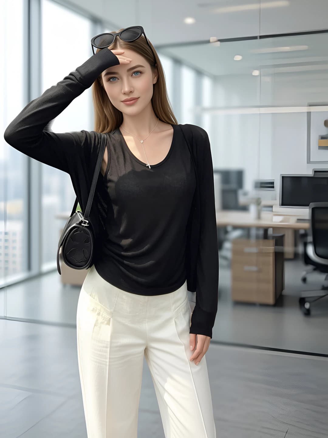Women's Korean style simple denim sun-protective bucket hat for spring-summer