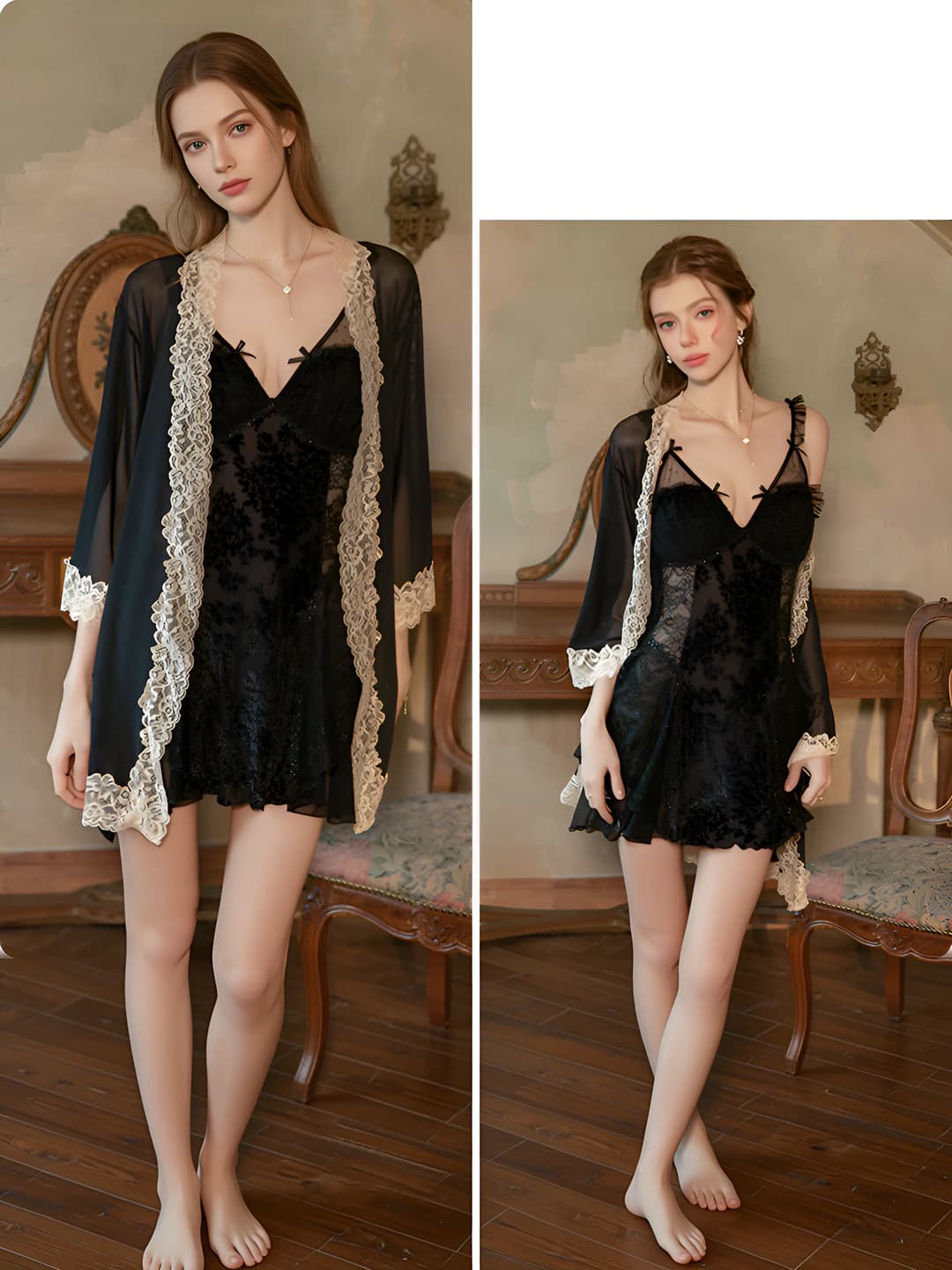 6285 Black (Outer Robe + Belt)