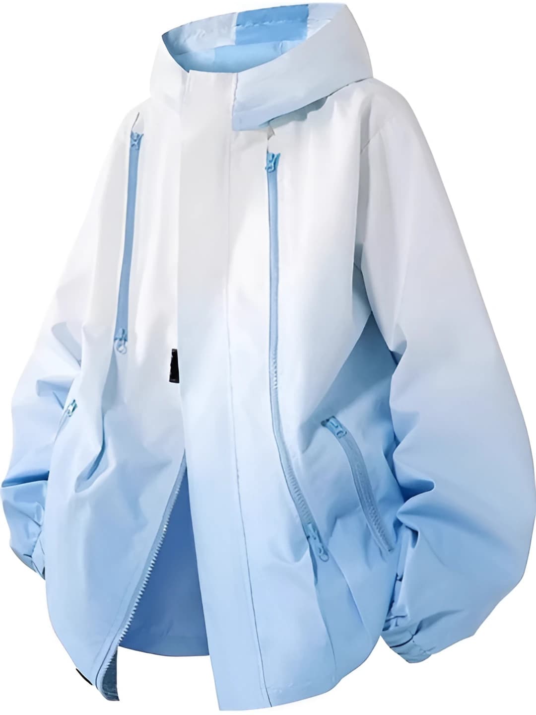 Ayollar uchun 2026 bahor-kuz kundalik yengil kurtka va vetrovkalar: polyester, bir rangli, bo'sh (oversize), kalta, uzun yeng, fermuar