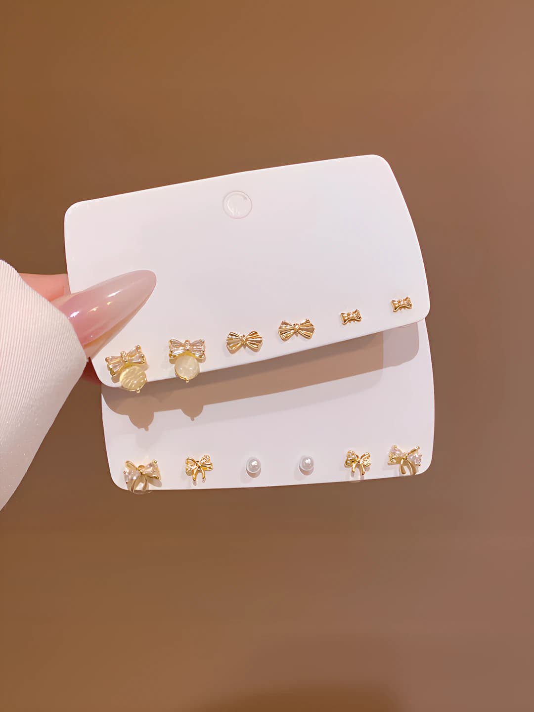 Women's butterfly stud earrings with zircon, 925 silver post, electroplating, luxury style