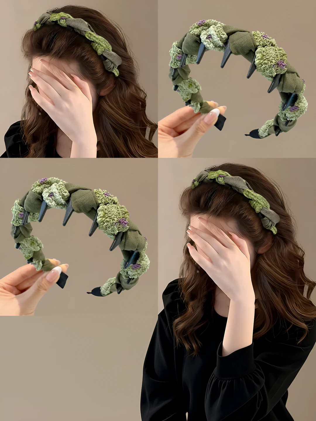 Women's summer toothed hair headband, Korean style, 2026