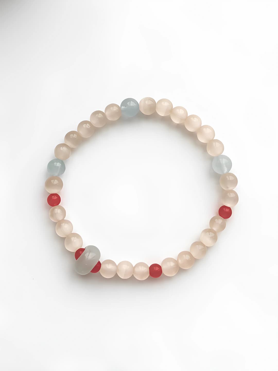 Women's handmade geometric cat's eye bracelet in retro style