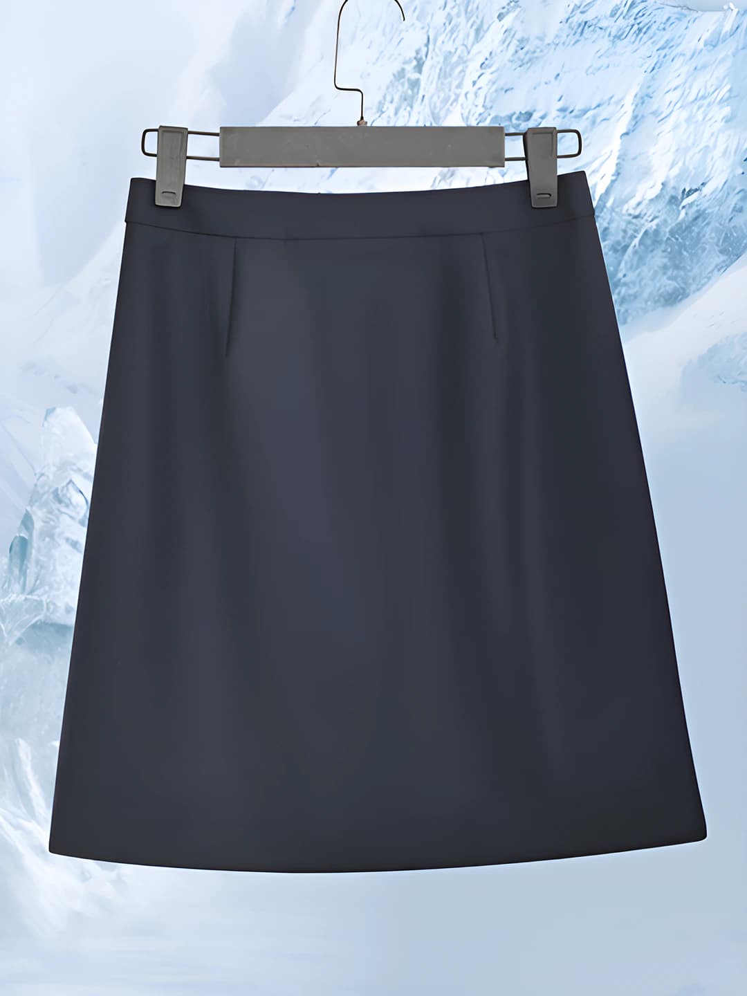 Women's high waist A-line skirt, TR fabric, solid colour, slim fit, summer
