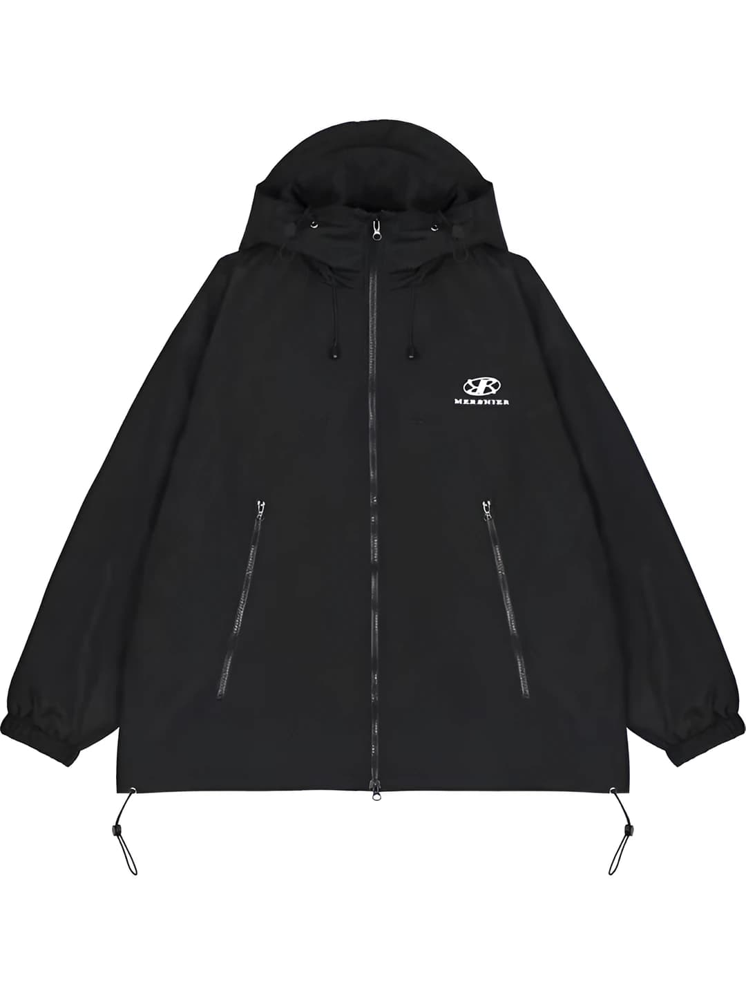 Women's spring-autumn 2026 sports windproof and waterproof loose fit jacket, stand collar, long sleeve, zip, printed