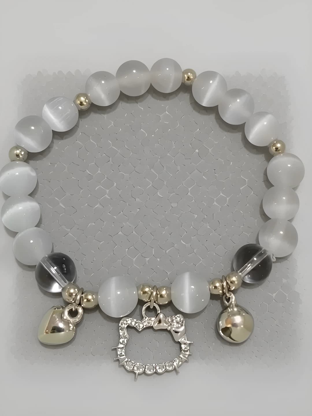 M279 KT Cat heart bracelet