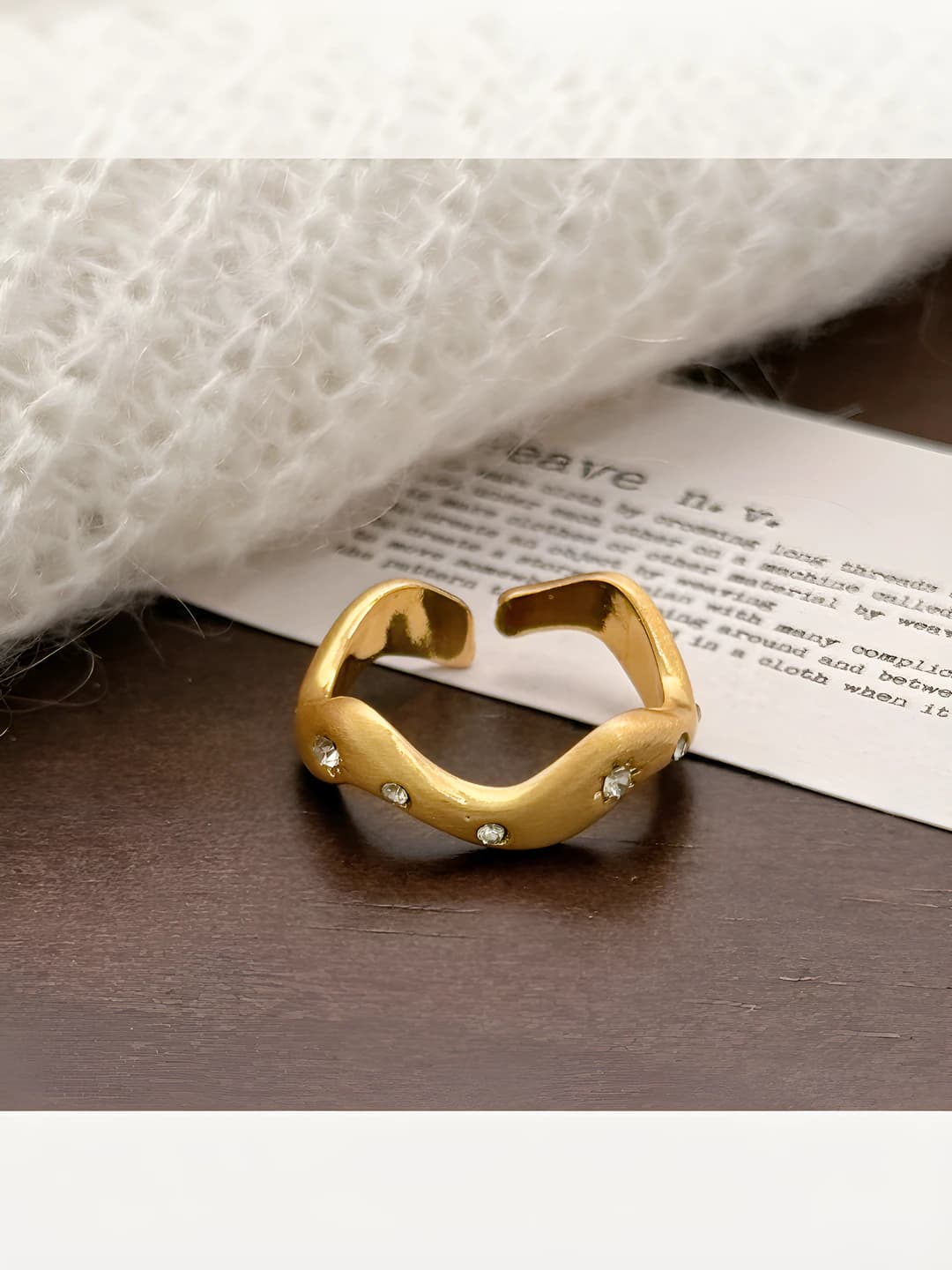 Gold open ring