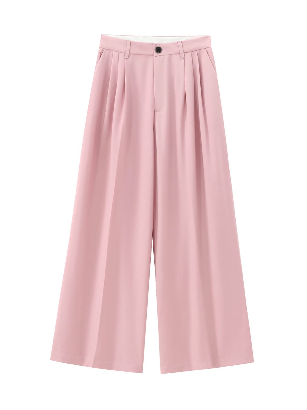 6830 double pleated pants pink
