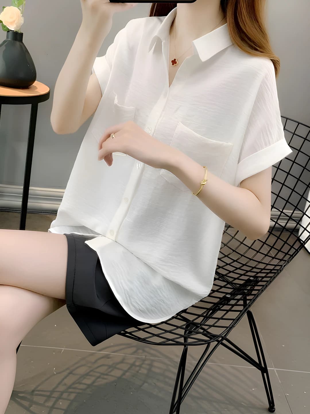 White (with lining)