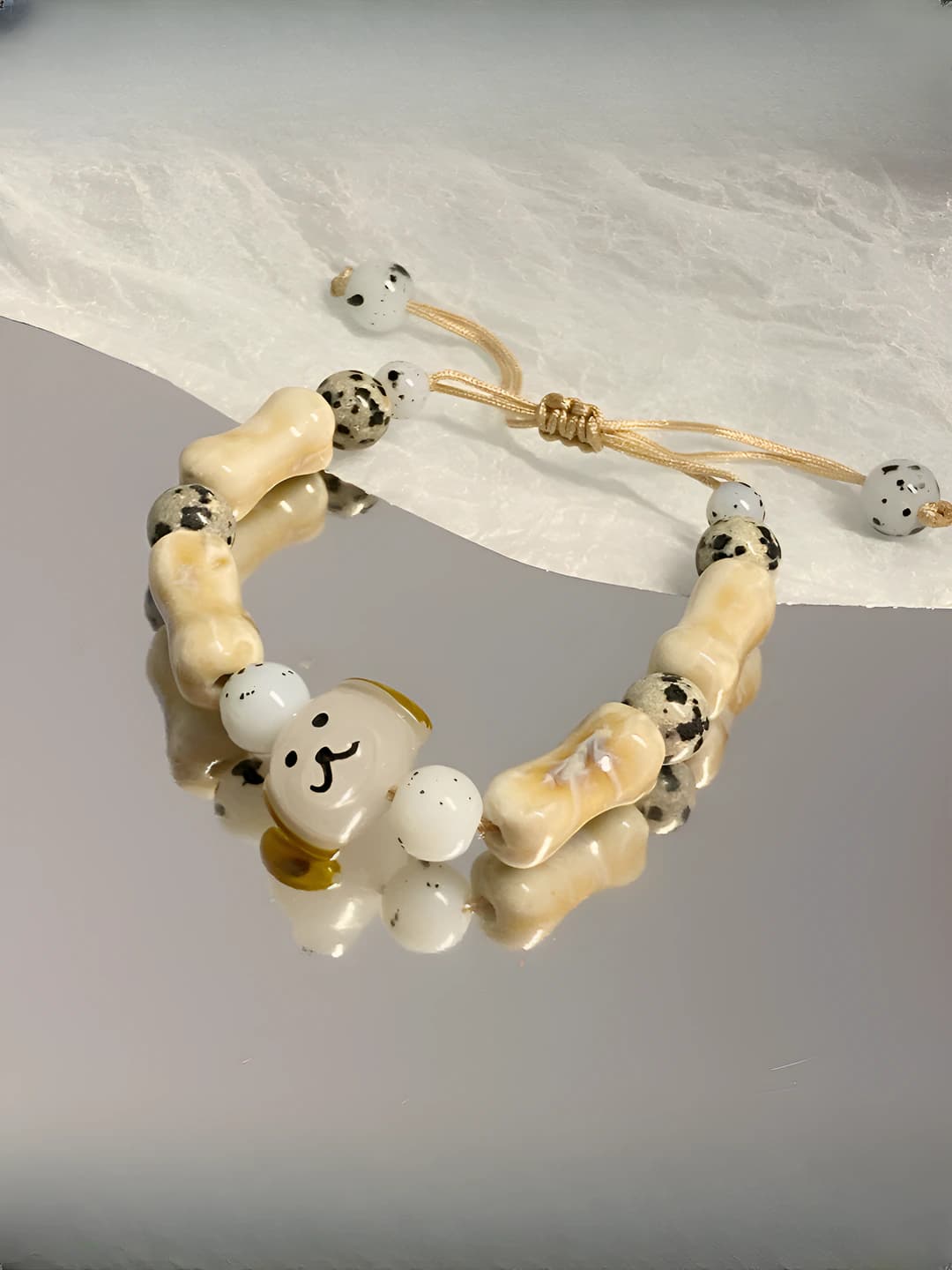 Puppy beaded bracelet