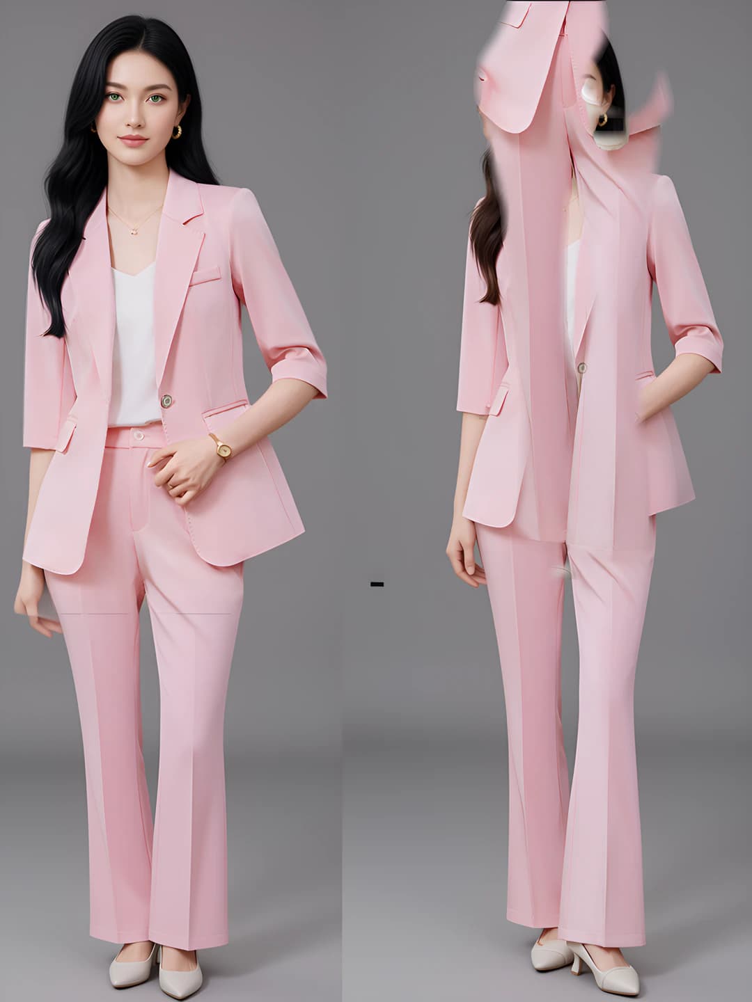 Pink suit + pants