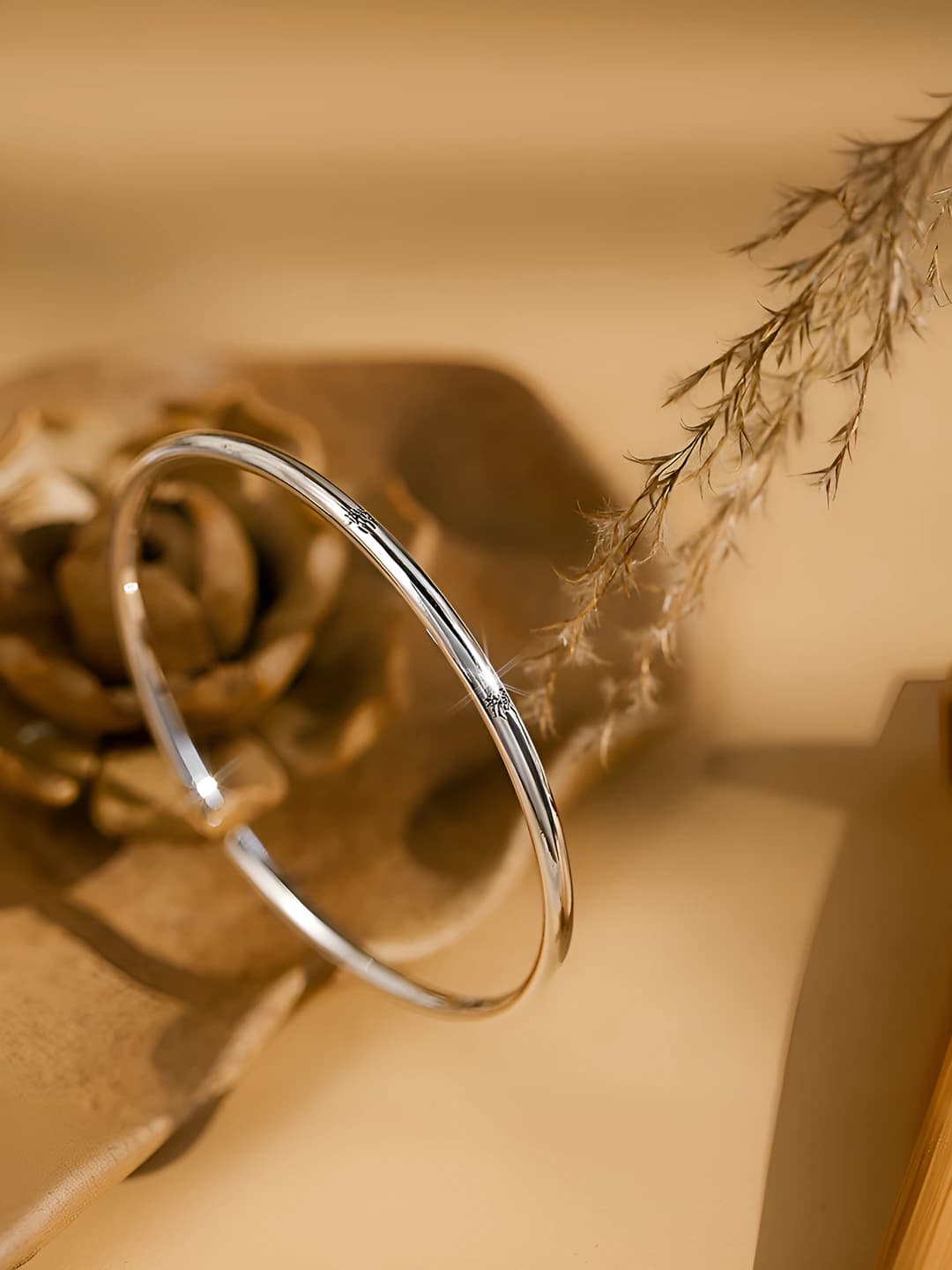 Integrity in solitude, polished silver