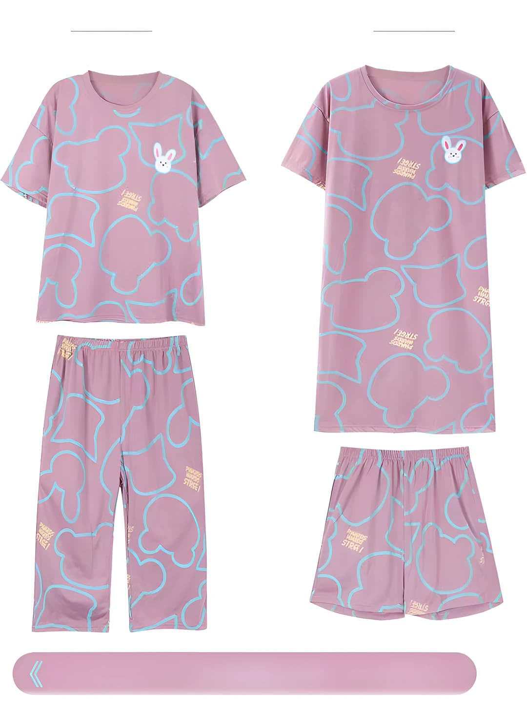 GS Purple Rabbit 4-Piece Set