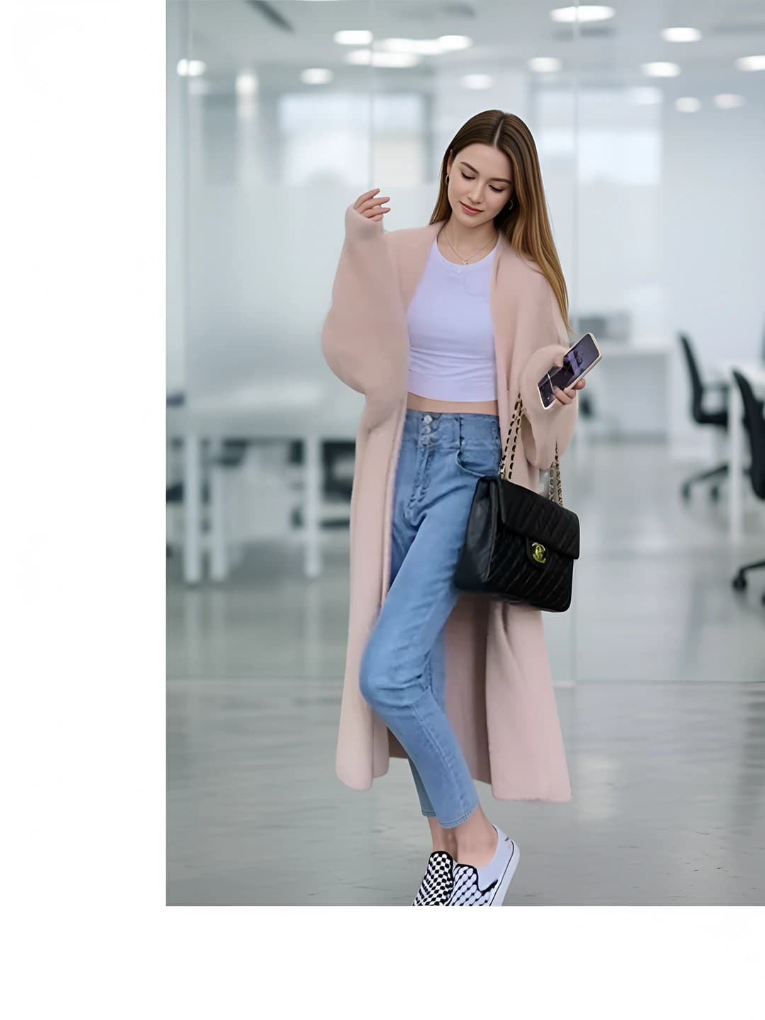 Pink 900g mink fur