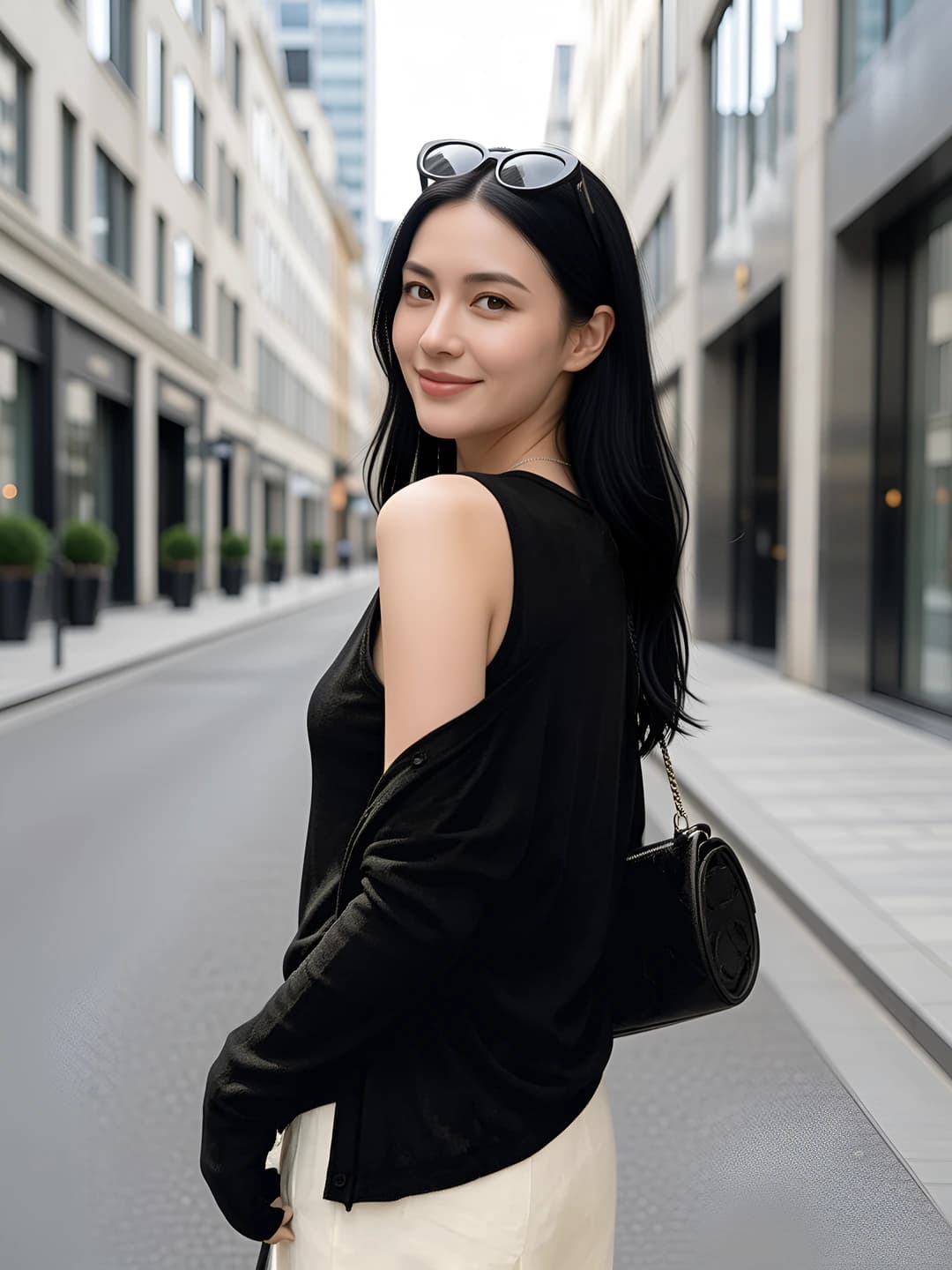 Women's thin sleeveless t-shirt and long sleeve sun-protective blouse set for spring-summer 2026