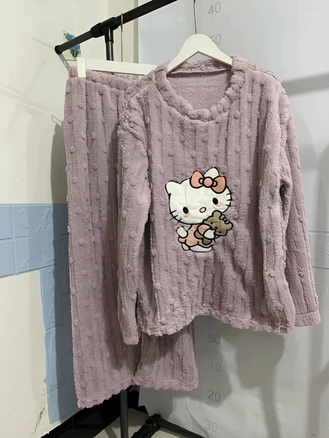 Purple floral + Light pink floral