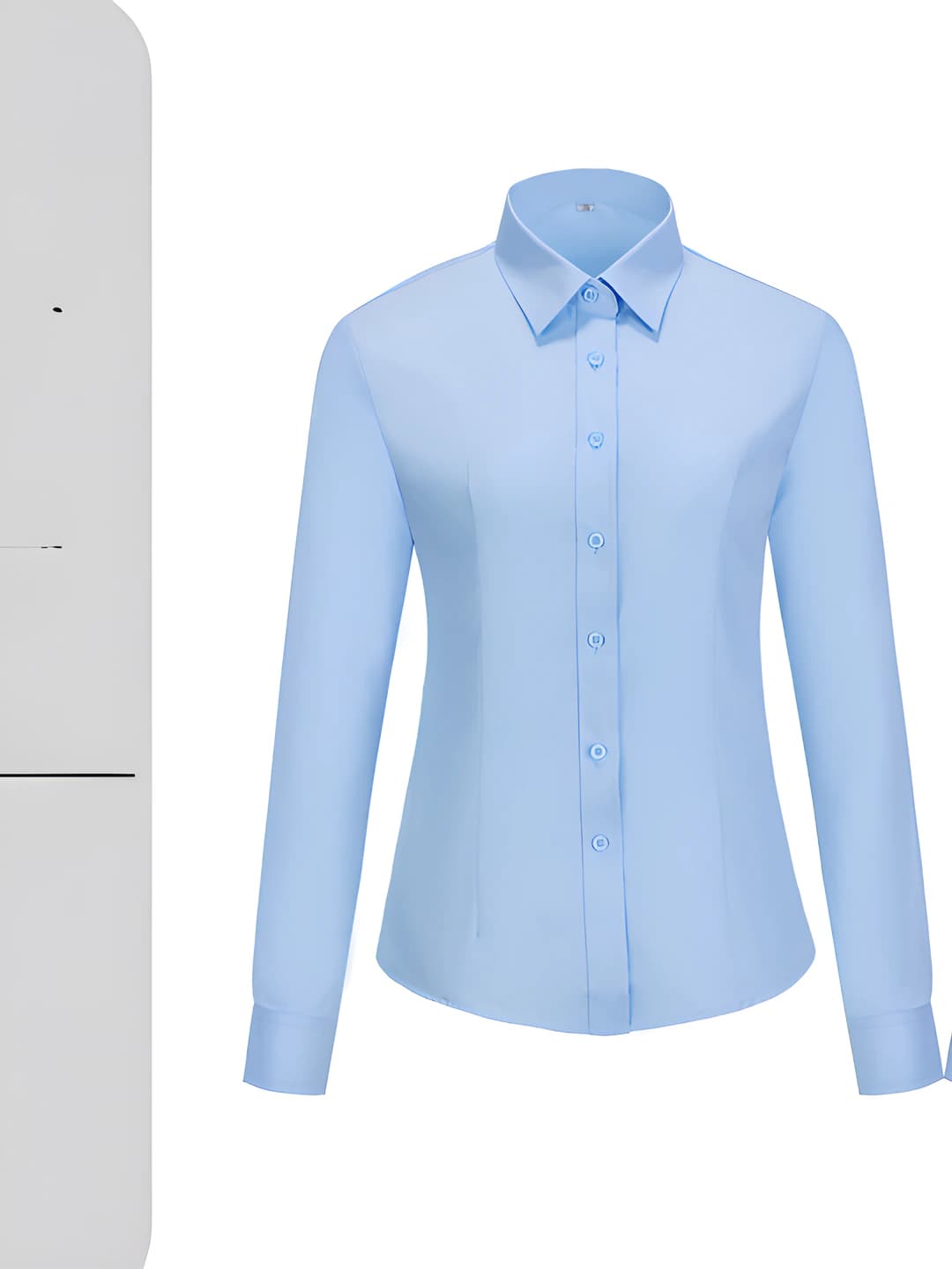 Women - Light blue long sleeve shirt